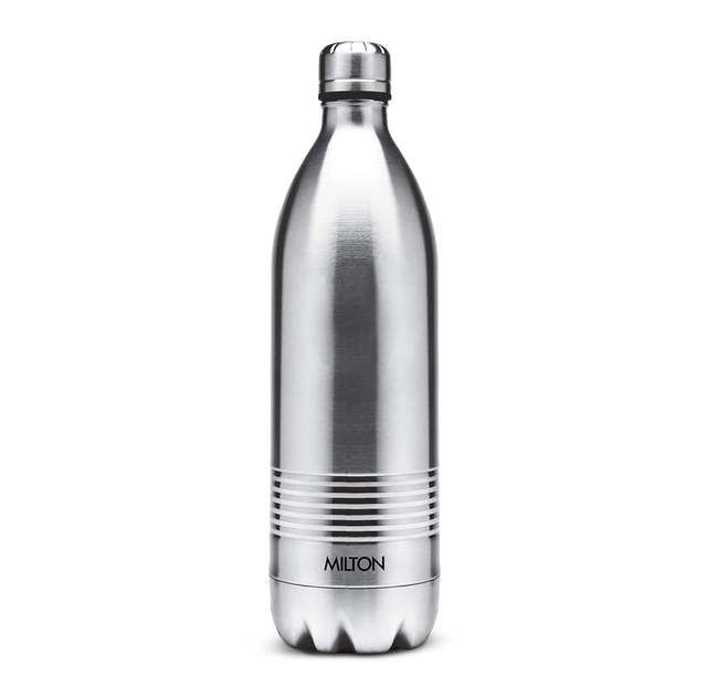 MILTON DUO DLX 1000 ml Flask  (Steel/Chrome, Steel, Pack of 1)