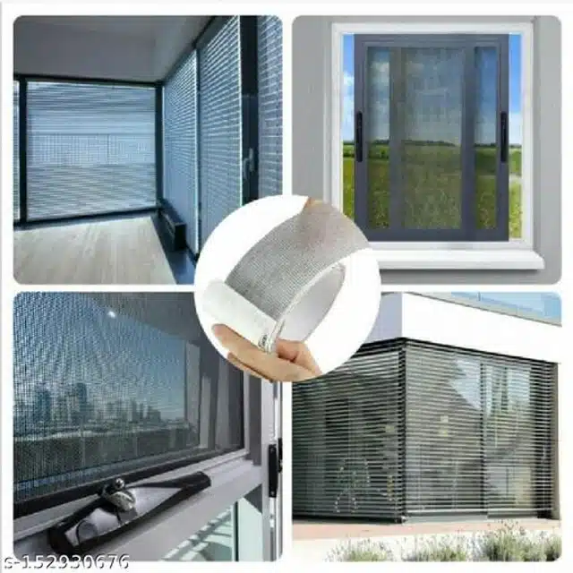 Waterproof Window Mosquito Net Covering Mesh Tape (White)