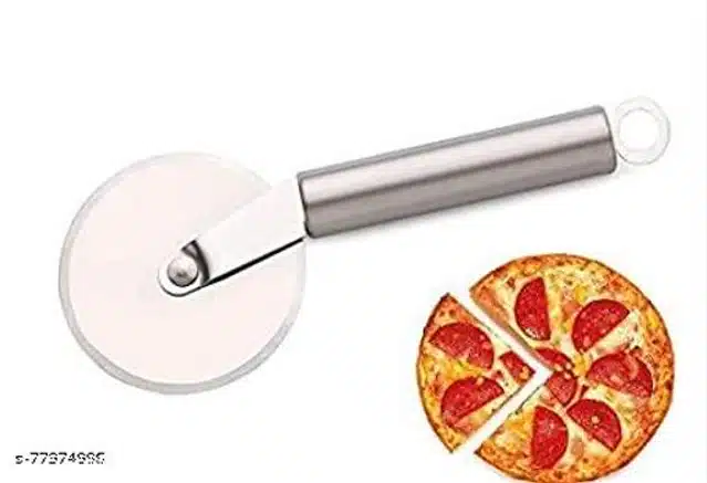 Stainless Steel Pizza Cutter (Silver)