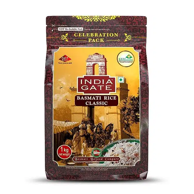 इंडिया गेट बासमती क्लासिक चावल 1 kg