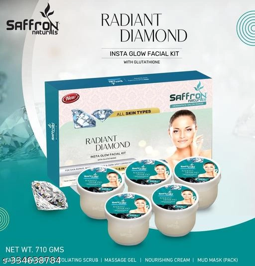 Saffron Radiant Diamond Facial Kit (710 g)