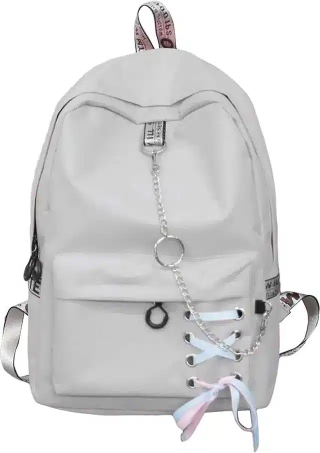College Backpacks for Girls & Women (Grey, 12"x14")