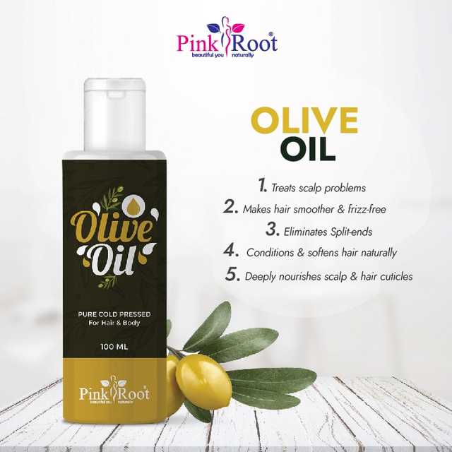 Pink Root Olive Oil For Hair (Pack Of 1, 100 ml) (MI-75)