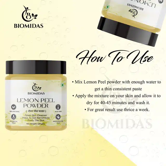 Biomidas Lemon Peel Powder (120 g)