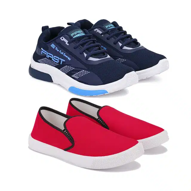 Combo of Sports Shoes & Casual Shoes for Men (Pack of 2) (Multicolor, 6)