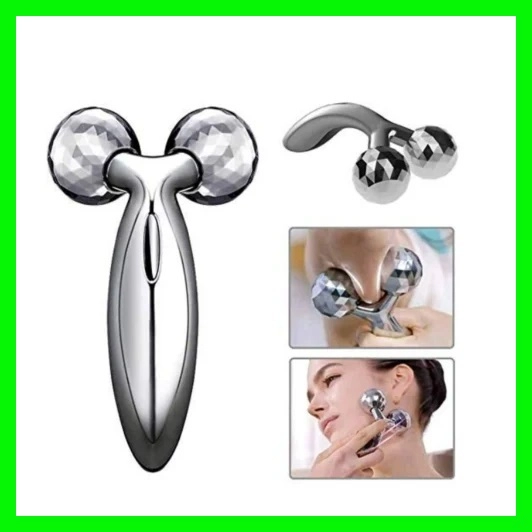 3D Face Massage Roller (Silver)