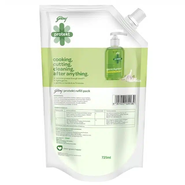 Godrej Protekt Germ Fighter Handwash 725 ml (Green)