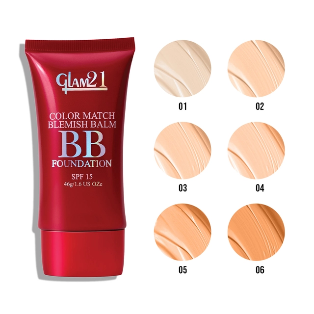 Glam21 Color Match Blemish Balm BB Foundation (Dark Tan, 46 g)