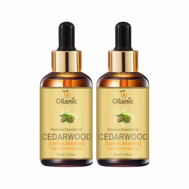 Oilanic Premium Cedarwood Essential Oil Combo (Pack of 2, 30 ml)