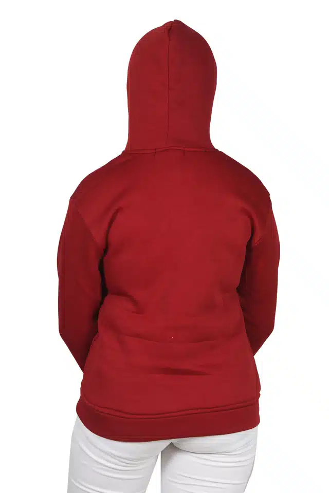 Full Sleeves Hoodies for Women (Maroon, L)