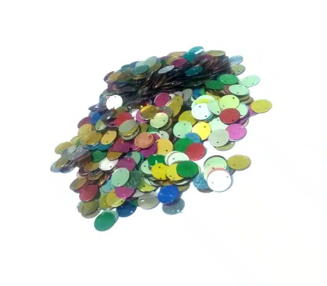 Nawani 13 mm Round Sitara for Jewellery Making (100 g)