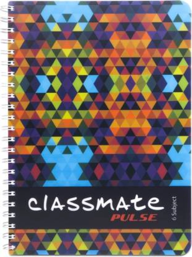 CLASSMATE A4 Pulse Unruled Notebook (300 Pages, Multicolor, Pack of 1)