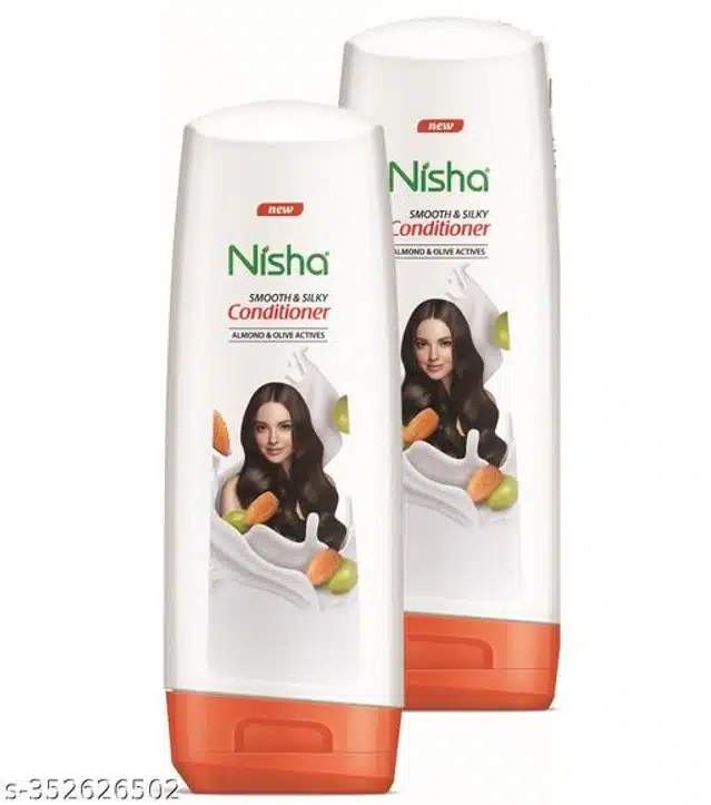 Nisha Almond & Olive Actives Hair Conditioner Tube (80 ml, Pack of 2)