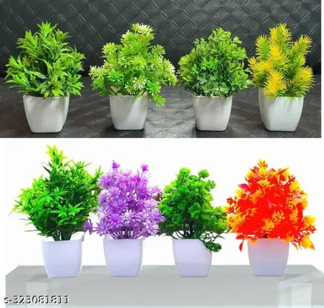 AKP Artificial flowers pack of 8 , size ( 15 cm )