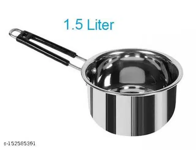 Stainless Steel Sauce Pan (Silver, 1500 ml)