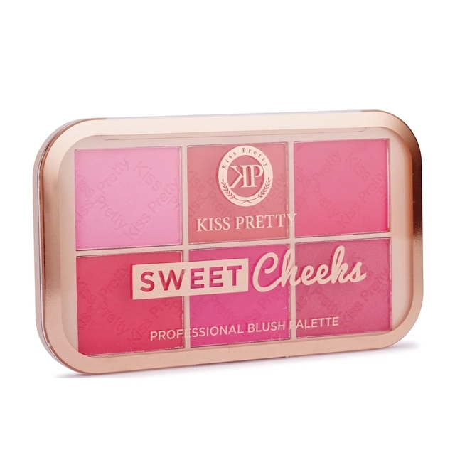 Kiss Pretty Professional Blush Palette (6 shades, Pack of 1)