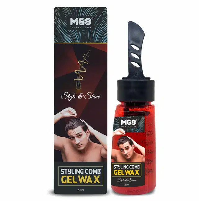 MG8 Hair Styling Wax with Comb (250 ml)
