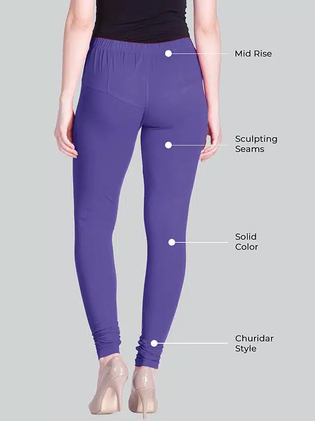 Skinny Fit Leggings for Women (Purple)