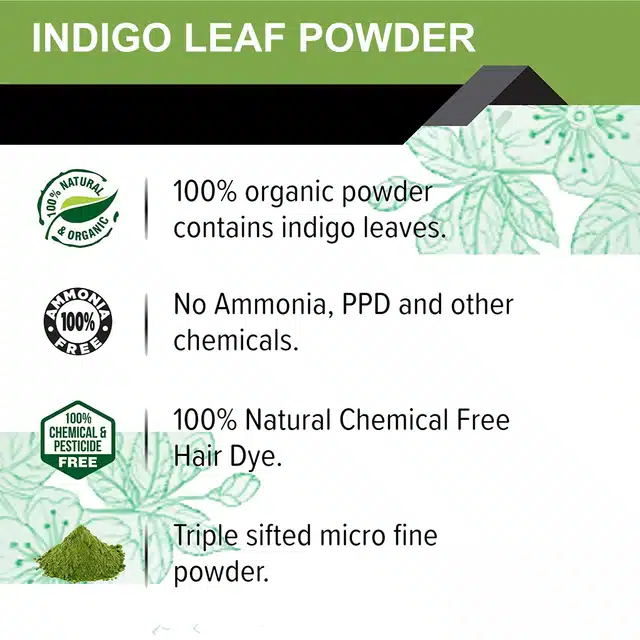 Natural Orange Peel & Indigo Leaf Powder for Skin & Hair (Pack of 2, 100 g)