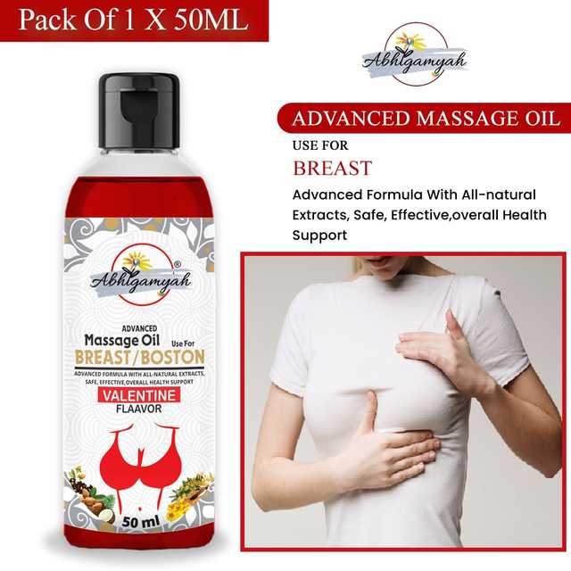 Abhigamyah Breast Massage Oil Helps In growth, Firming & Tightening (50 ml, Pack Of 1) (A-403)
