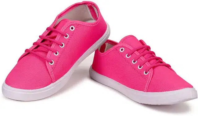 Women's Casual Shoes (Pink, 8) (VKI-44)