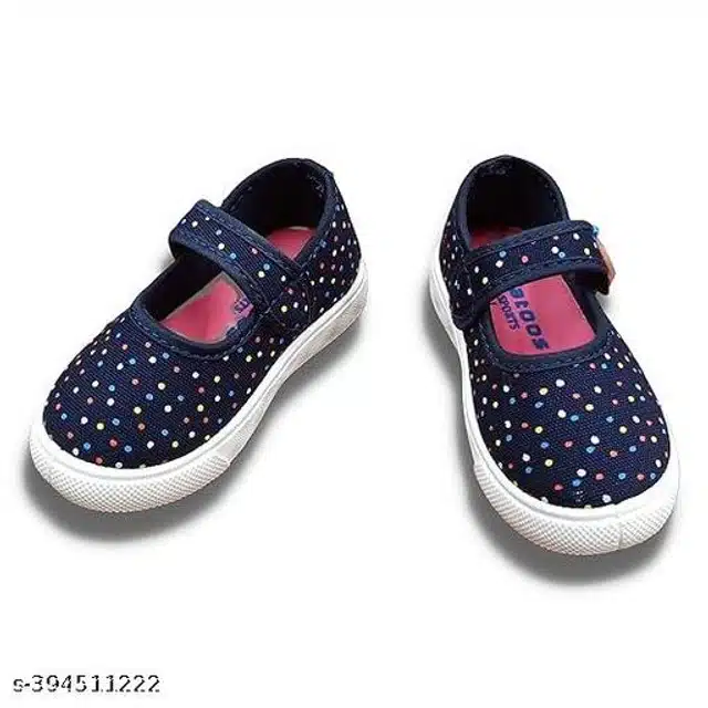Casual Shoes for Girls (Navy Blue, 18-21 Months)