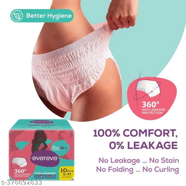 Evereve Disposable (10 Pcs) Period Panties (S-M, Pack of 2)