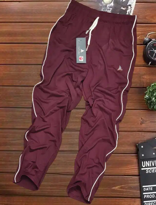 Polycotton Trackpant for Men (Maroon, M)
