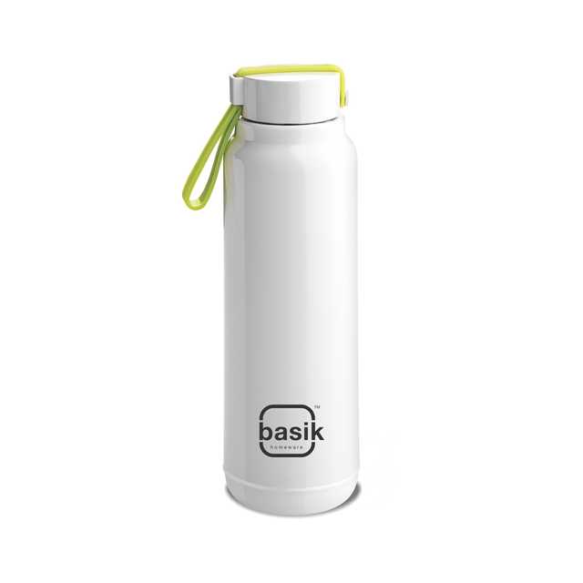 Basik Sublime 600 Stainless Steel Inner Insulated Water Bottle (White) (BI-50)