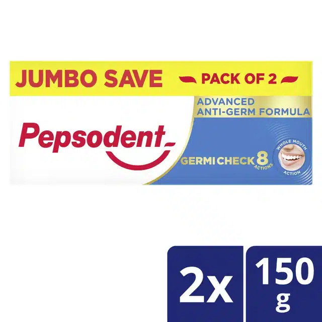 पेप्सोडेंट एडवांस एंटी - जर्म फार्मूला टूथपेस्ट 2X150 g