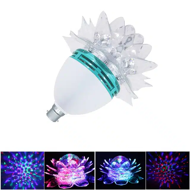 Lotus Shaped Disco Bulb (Multicolor)