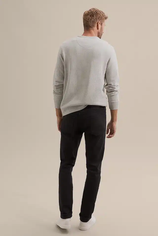 Polycotton Jeans for Men (Black, 28)