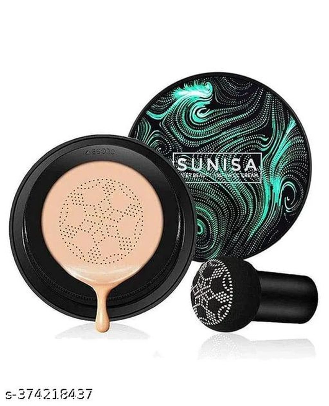 SUNISA Liquid Foundation with with Air Cushion Puff (Beige)