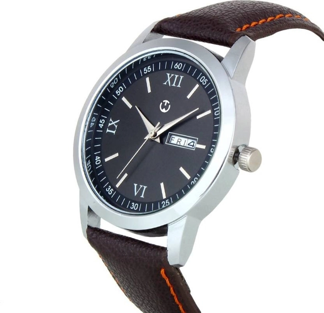 Analog Watch for Men (Brown & Black)