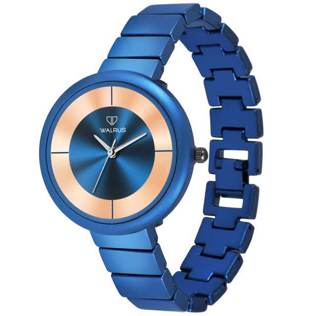 Walrus Alloy Women Analog Wrist Watch (Blue) (RC-233)