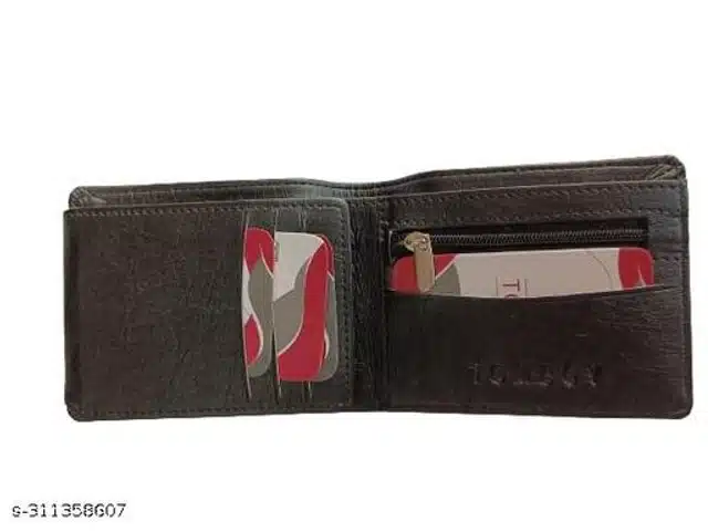 Leather Wallet for Men (Black)