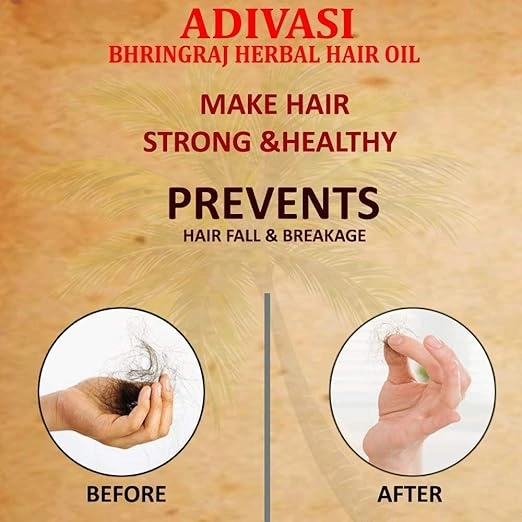 Adivasi Herbal Hair Oil 2X100 ml (Pack of 2) For Longer and stronger hair