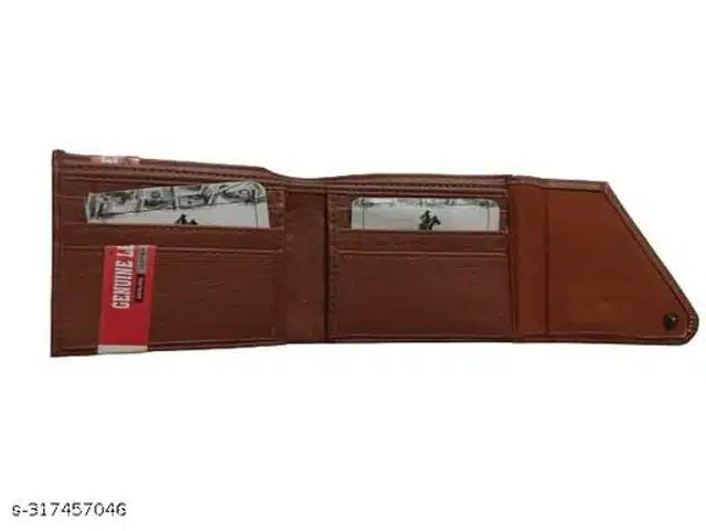 Leather Wallet for Men (Brown)