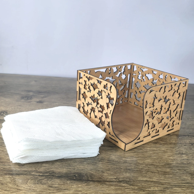 Wooden Tissue Paper Holder (Multicolor)