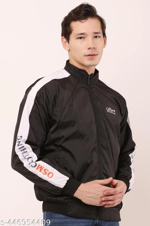 Nylon Jacket for Men (Black, M)