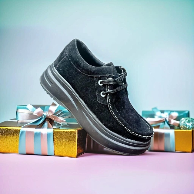 Casual Shoes for Women (Black, 4)