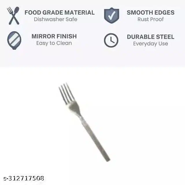 Stainless Steel Forks (Silver, Pack of 24)