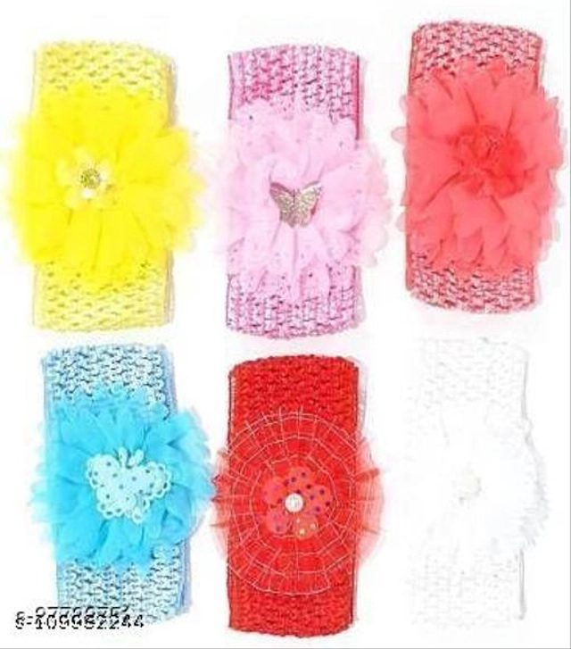 Hair Band for Girls (Multicolor, Pack of 6)