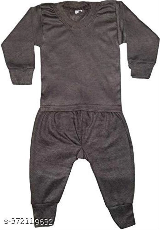 Woolen Thermal Set for Kids (Multicolor, 0-3 Months)