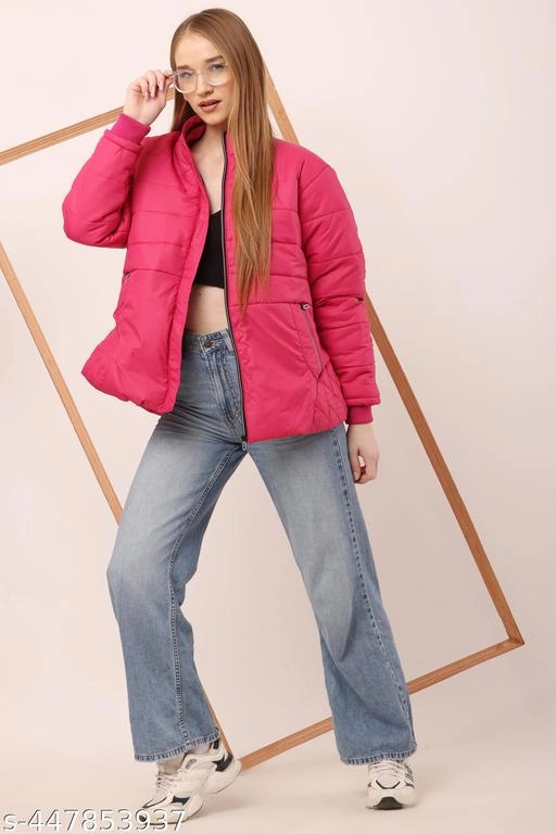 Jacket for Women (Pink, L)