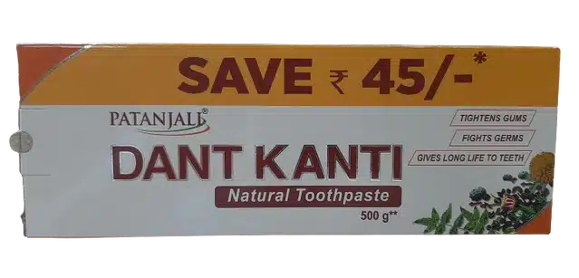 Patanjali Dant Kanti Natural Toothpaste-500 g
