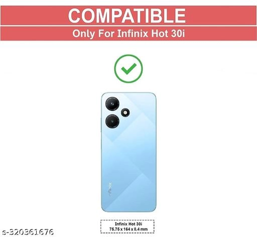 Polycarbonate Mobile Cover for Infinix Hot 30i (Multicolor)