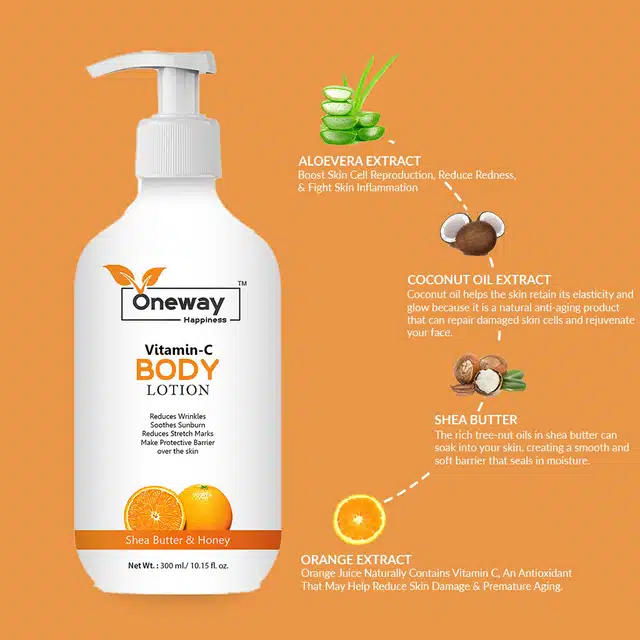 Oneway Happiness Body Lotion Combo (Pack of 2, 300 ml)