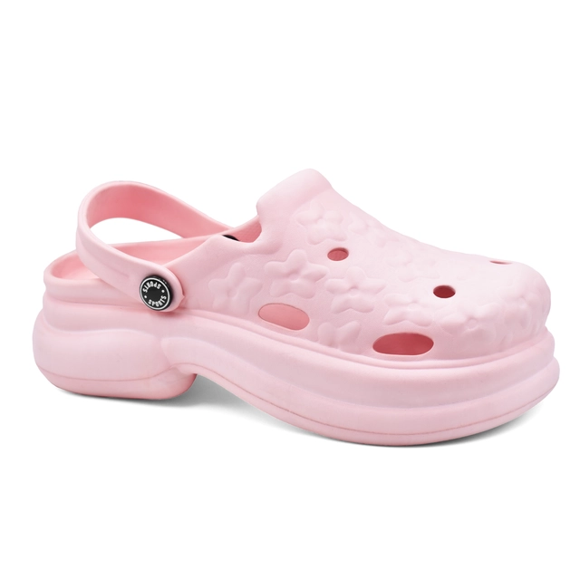 Clogs for Women (Pink, 3)