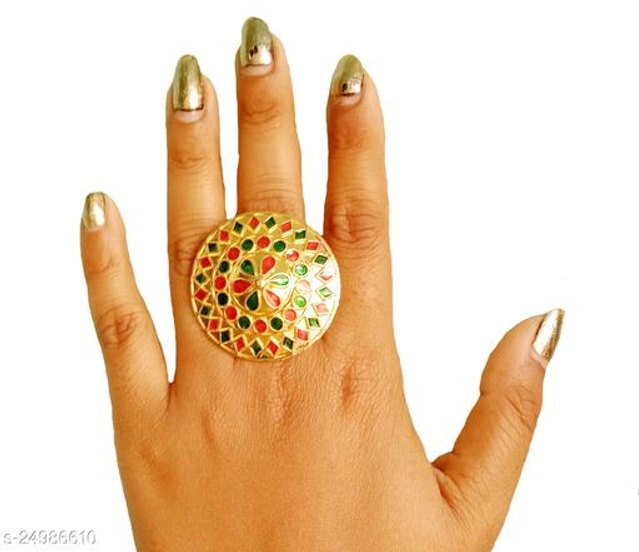 Brass Ring for Women (Multicolor)